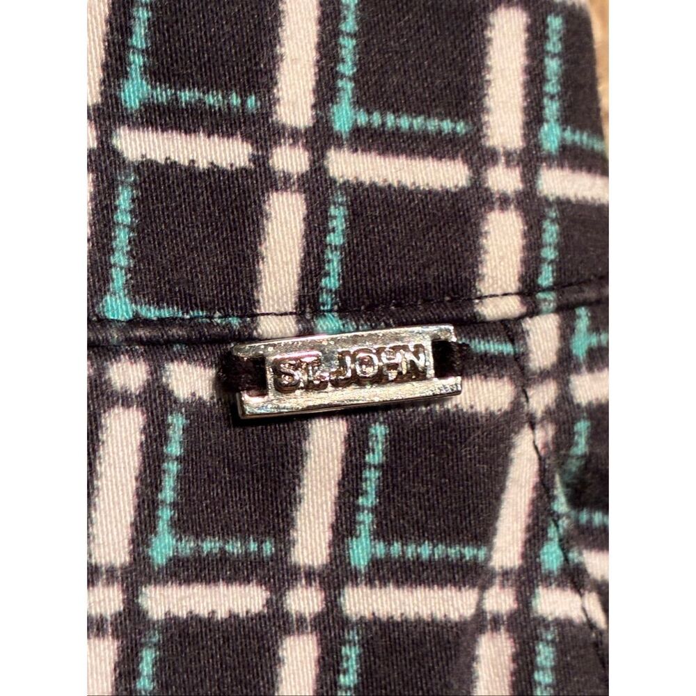 St. John St.John Window Pane Plaid Pants Emma Luxury Collection Size 10 - Picture 4 of 14